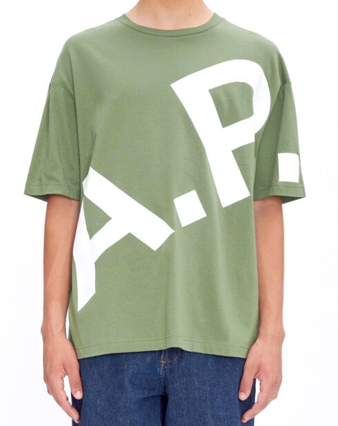 T-shirt verde Lisandre in cotone biologico