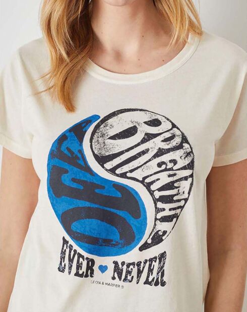 Toro Breathe ecrufarbenes T-Shirt aus Bio-Baumwolle