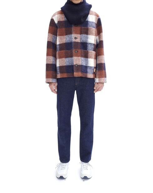 Giacca Emile in misto lana blu marino