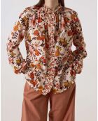 Blouse Crys Gipsy Coton Bio écru/orange