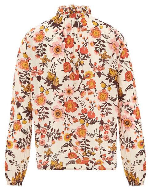 Crys Gipsy Bluse aus Bio-Baumwolle ecru/orange