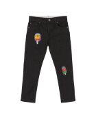 Jean Boyfriend Glaces Coton Bio noir