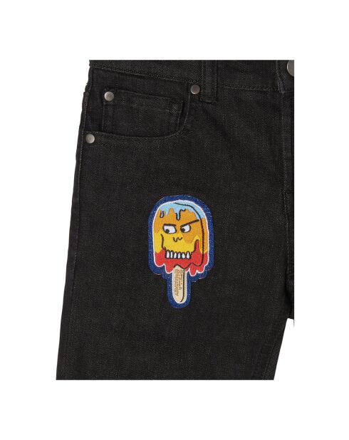 Jean Boyfriend Glaces Coton Bio noir