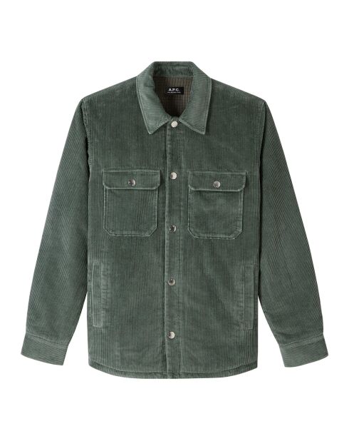 Blouson Velours Côtelé Alex vert