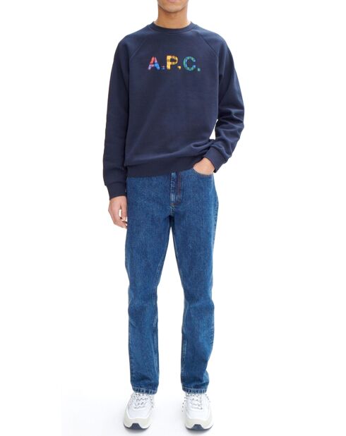 Sweat Shaun Coton Bio bleu marine