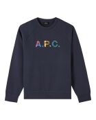 Sweat Shaun Coton Bio bleu marine