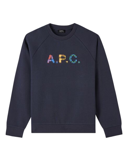 Sweat Shaun Coton Bio bleu marine