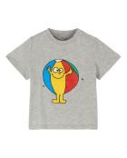T-Shirt Ballon de Plage Boutonné Coton Bio gris