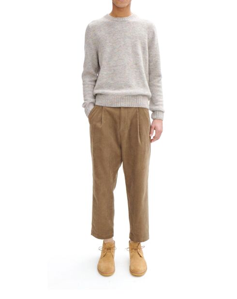 Maglione Lucas in misto lana grigio screziato