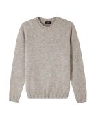 Maglione Lucas in misto lana grigio screziato