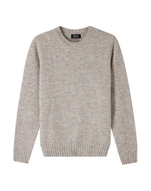 Maglione Lucas in misto lana grigio screziato