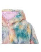 Manteau Fausse Fourrure multicolore