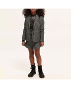 Jupe en Laine mélangée Herringbone gris chiné