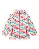Veste Pliable Coton Bio et Polyester Recyclé blanc/multicolore