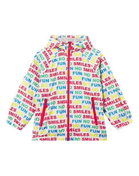 Veste Pliable Coton Bio et Polyester Recyclé blanc/multicolore