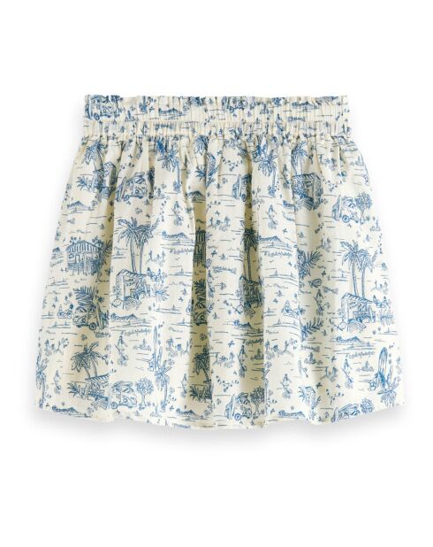 Jupe Surf and Sup blanc/bleu