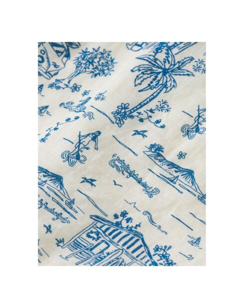 Jupe Surf and Sup blanc/bleu