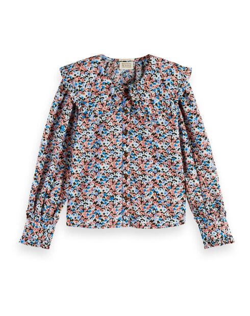 Blouse Fleurie bleue