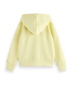 Sweat Capuche Zippé jaune