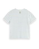 T-Shirt Good Vibes blanc/bleu