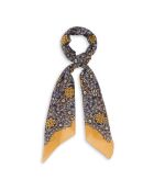 Foulard Easy safran/noir