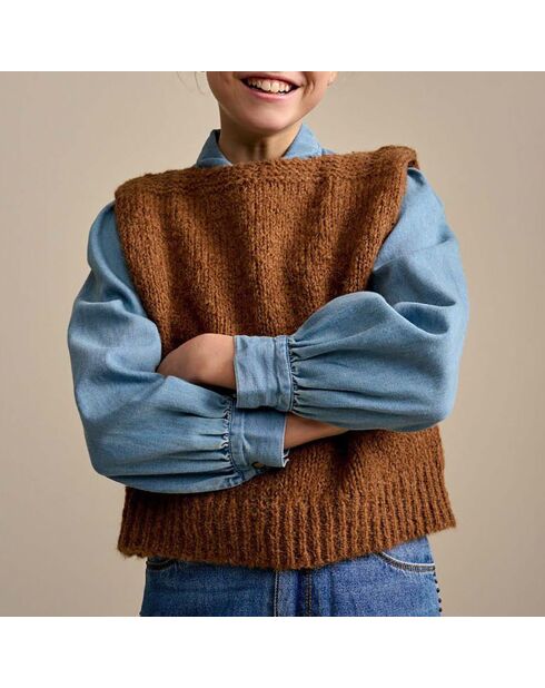 Pull Sans Manches Rofo Alpaga camel