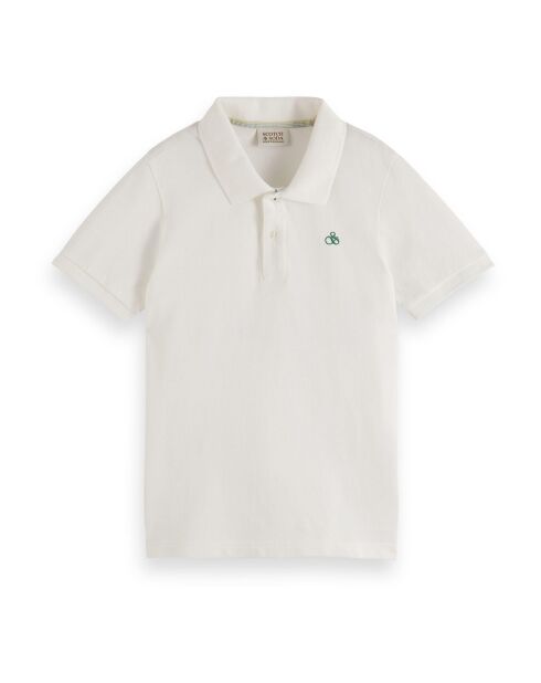 Polo Fabric Dyed blanc