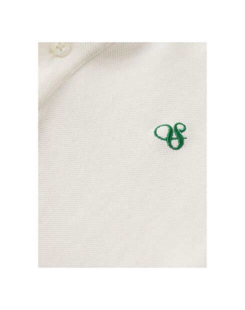 Polo Fabric Dyed blanc