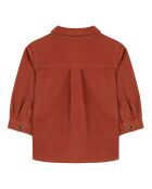 Chemise Velours rouille