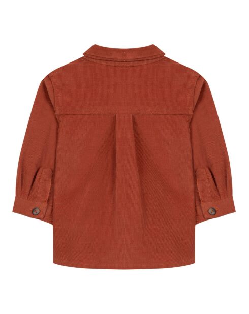 Chemise Velours rouille