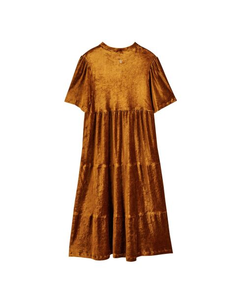 Robe Valmy Velours camel