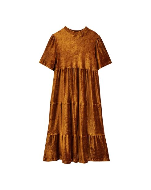 Robe Valmy Velours camel