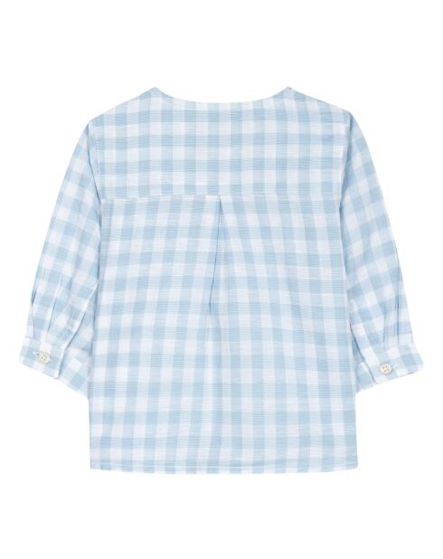 Kurta Lin Vichy bleu
