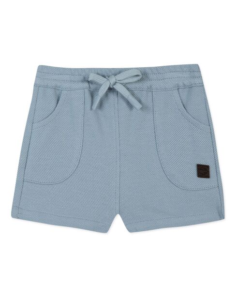 Short Texturé bleu