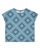 T-Shirt Coton Bandana bleu