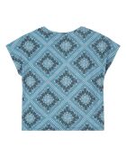 T-Shirt Coton Bandana bleu
