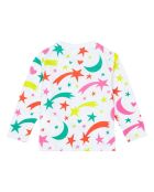 T-Shirt Etoiles Filantes Coton Bio blanc/multicolore