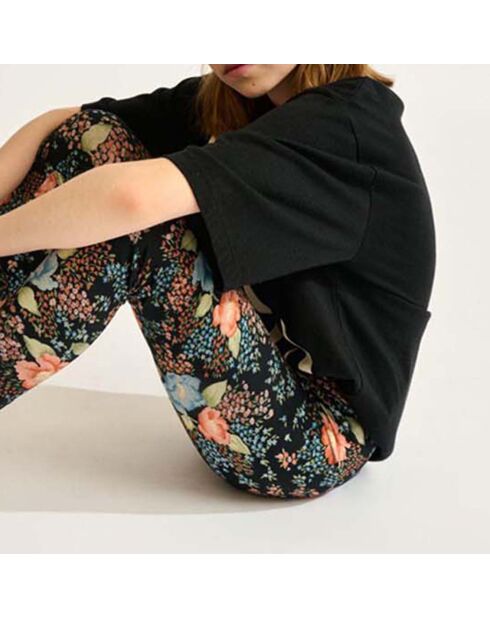 Legging Mint noir/rose pâle