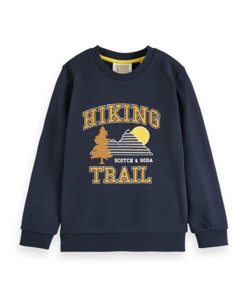 Sweat Col Rond bleu nuit