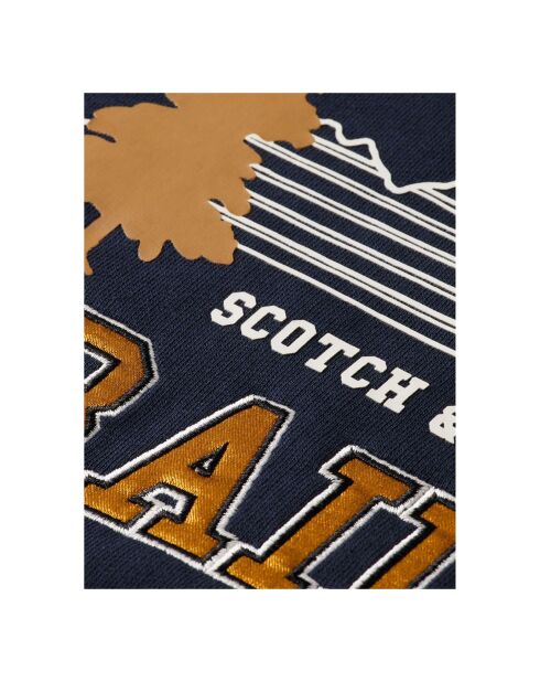 Sweat Col Rond bleu nuit