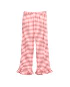 Pantalon Vichy Azura coquelicot