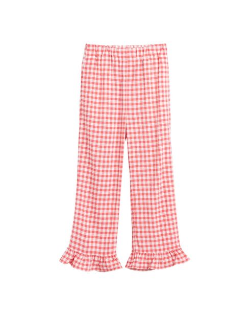Pantalon Vichy Azura coquelicot