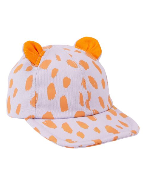 Casquette Lion lilas/orange