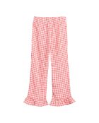 Pantalon Vichy Azura coquelicot