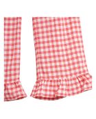 Pantalon Vichy Azura coquelicot