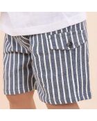 Short Rayé bleu
