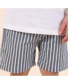 Short Rayé bleu
