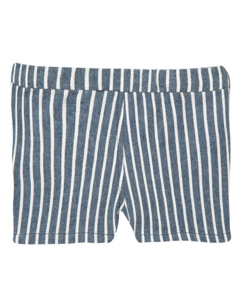 Short Rayé bleu