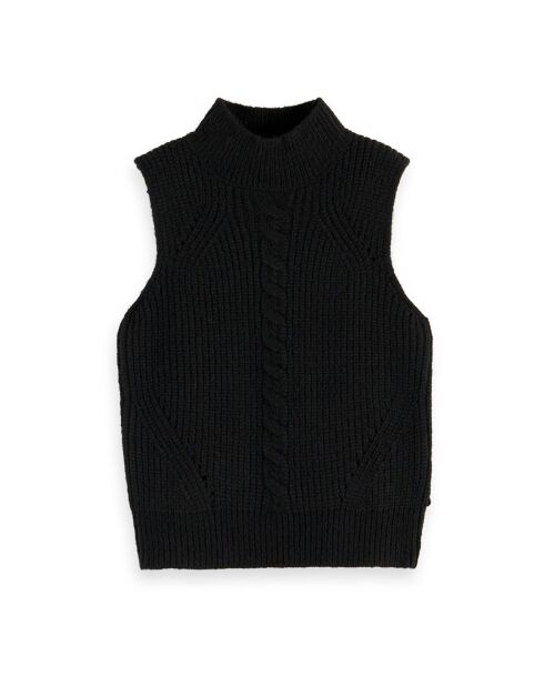 Pull Sans Manche noir