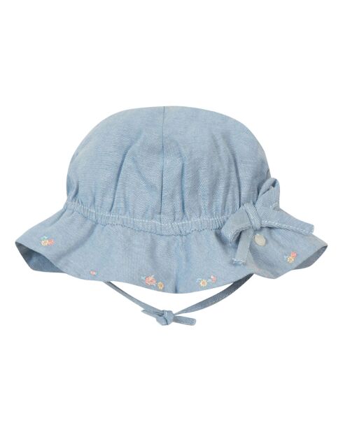 Chapeau Brodé bleu